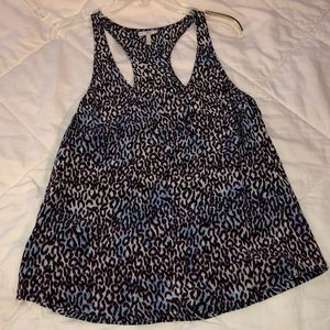 NWOT joie leopard print silk tank